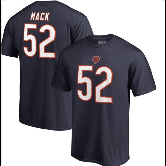 Chicago Bears Khalil Mack Stack Name Number Shirt - Picture 1 of 1